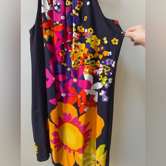 NWT Trina Turk Watercolor Halter Dress Size 0 - Picture 6 of 7